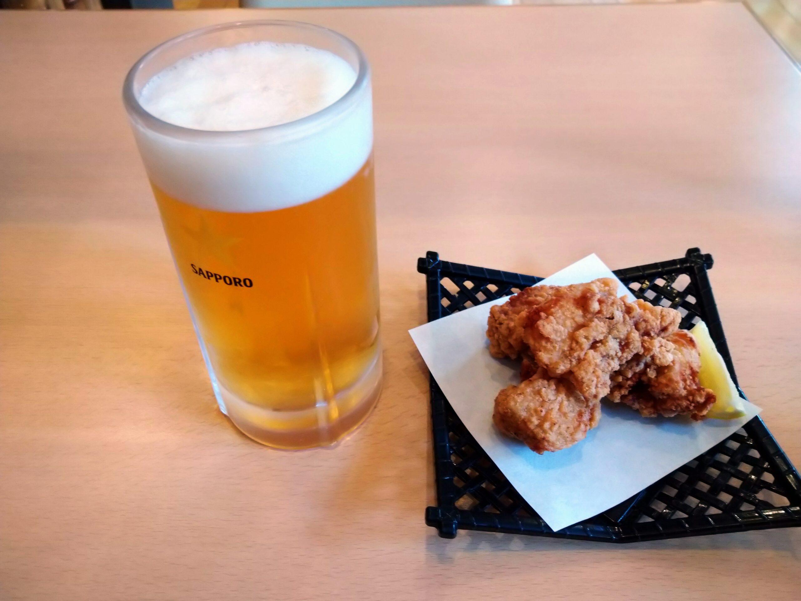 ビールと唐揚げ