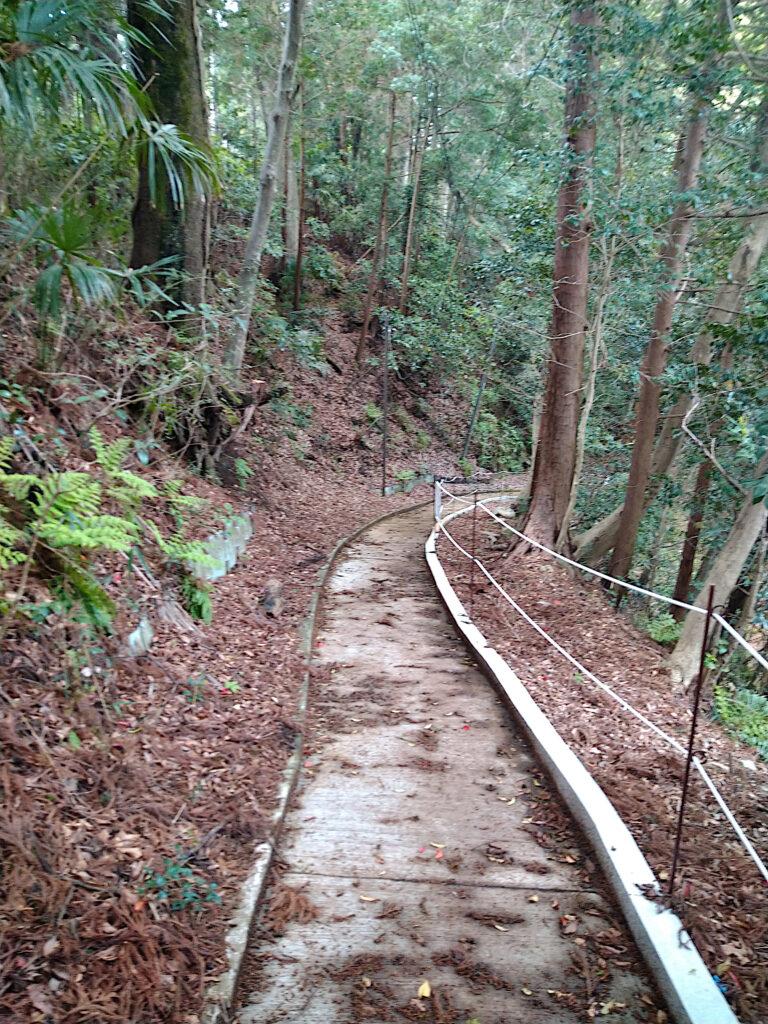 滝沢園への道