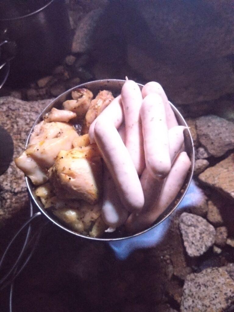 ソーセージを追加