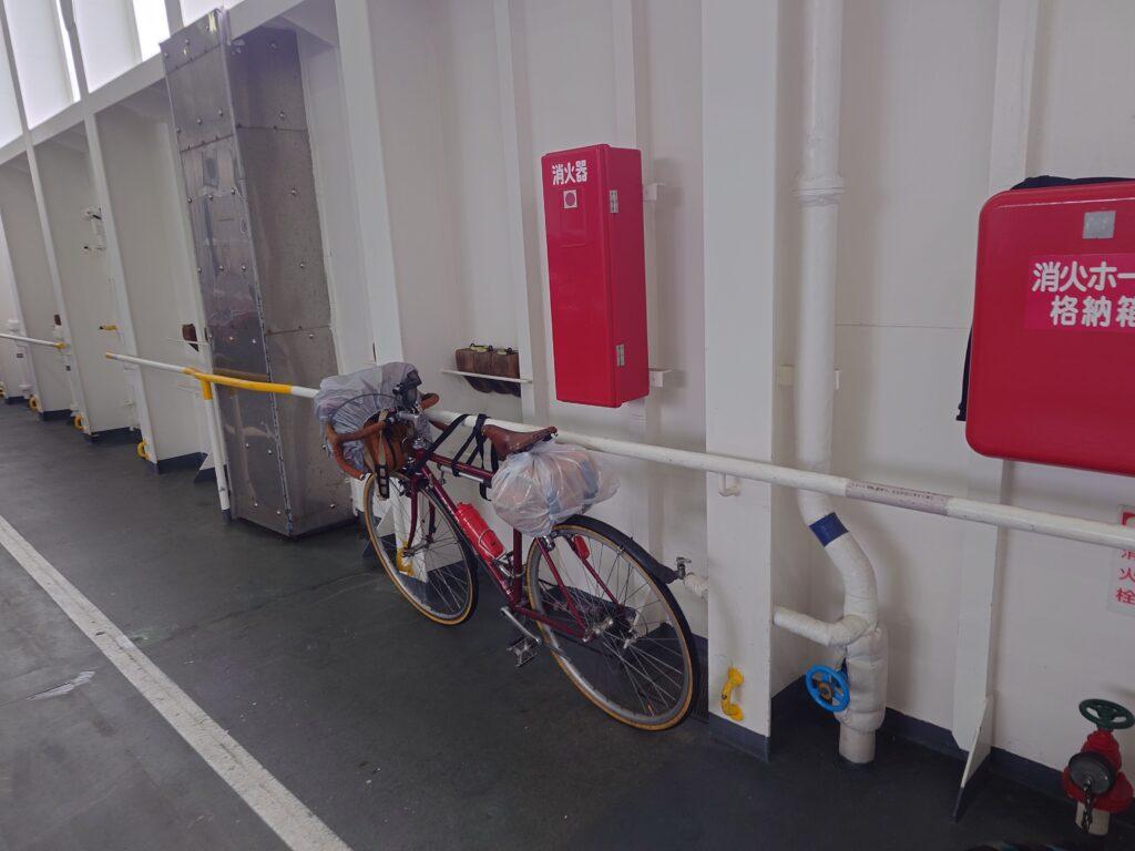 自転車固定
