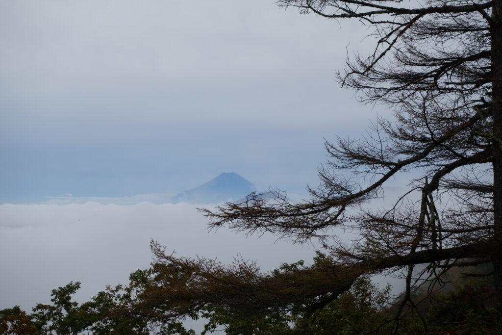 七ツ石小屋からの富士山
