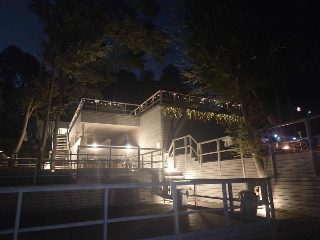 キャンプ場の夜